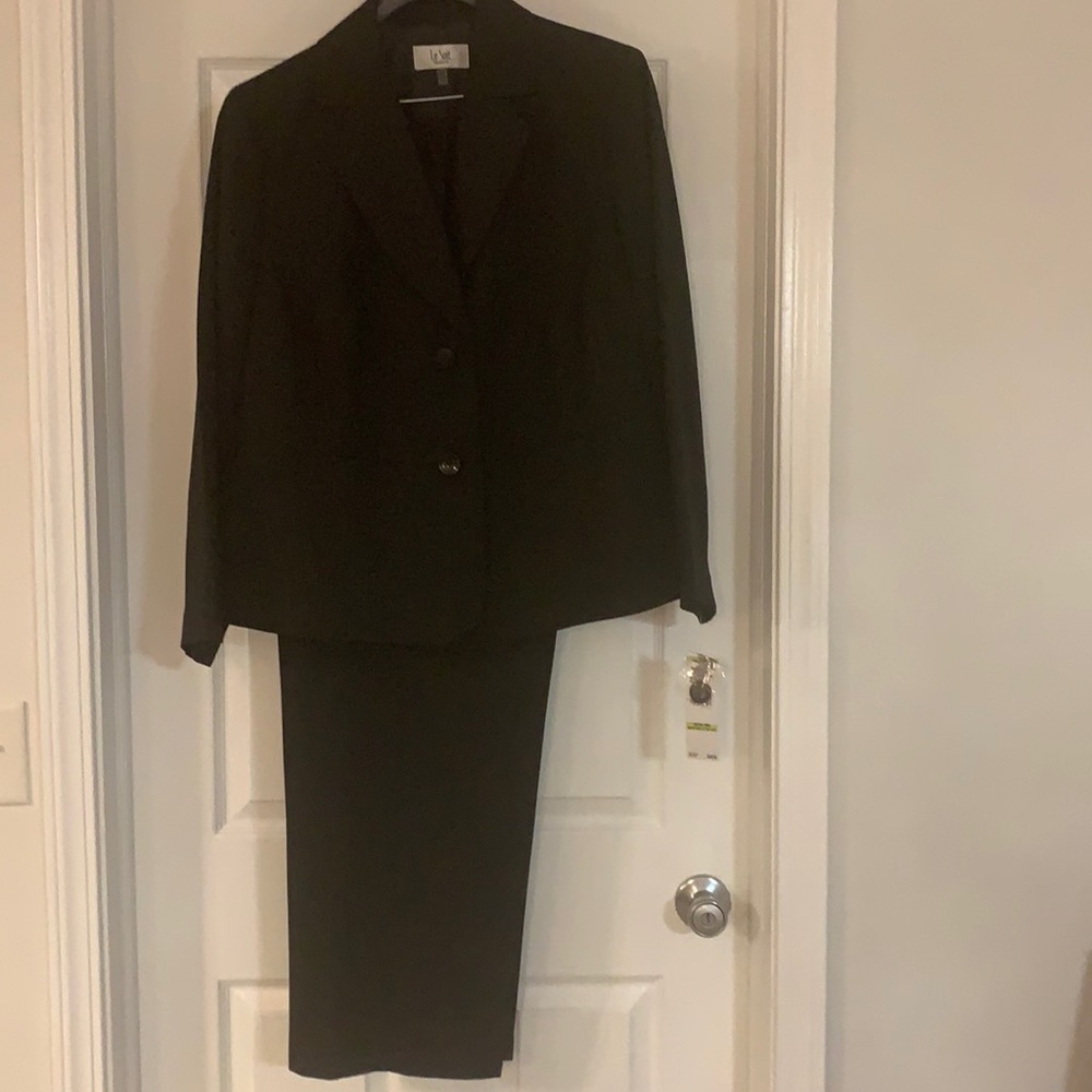 COPY - Le Suit, Size 18W, Black Pants Suit